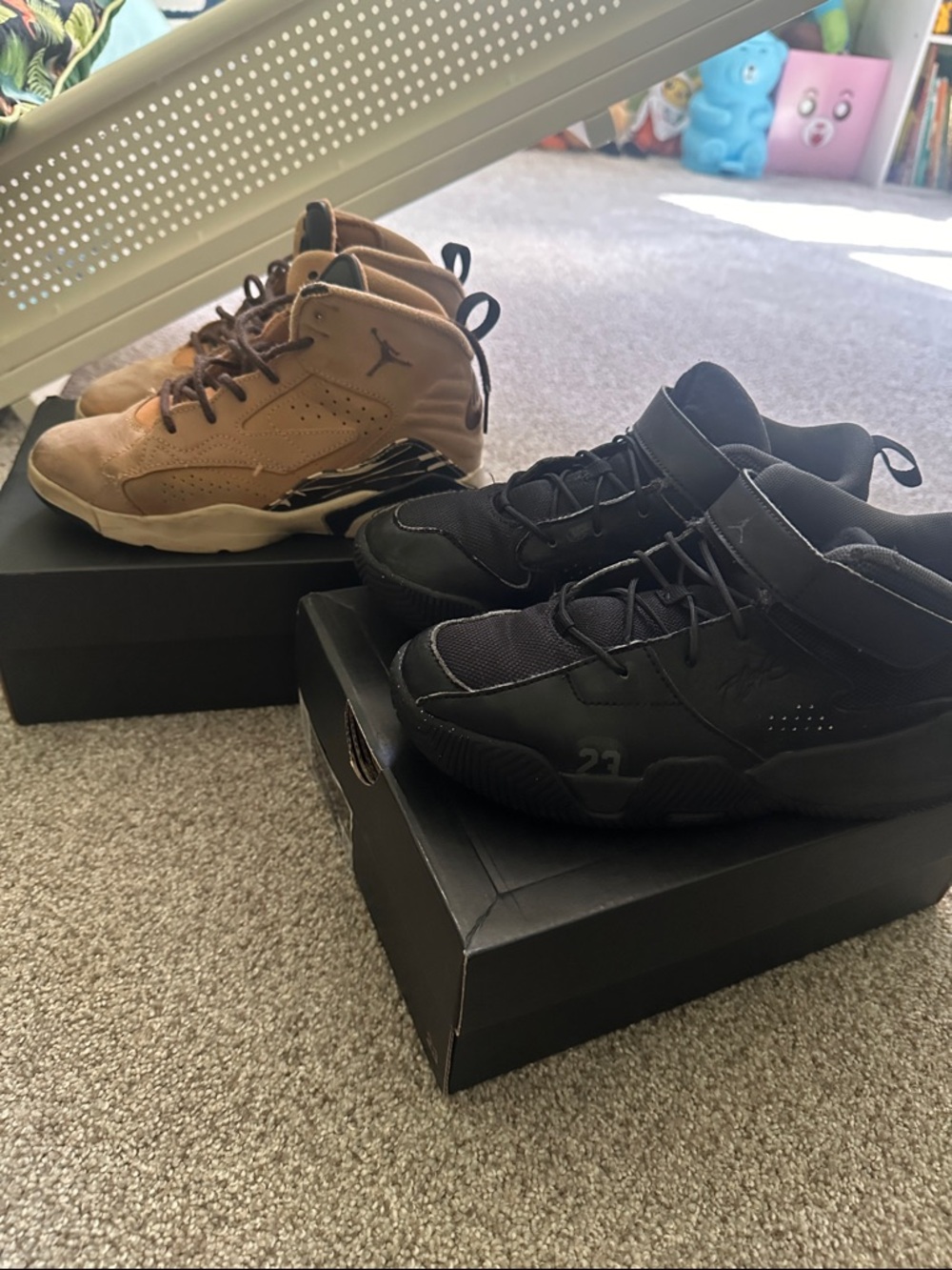 2 Pair of Boys Jordan’s size 2Y
